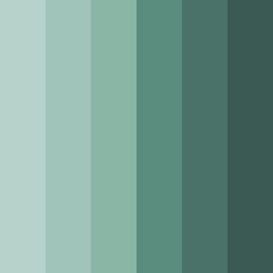Download serene forest hues color palette PNG image (square)