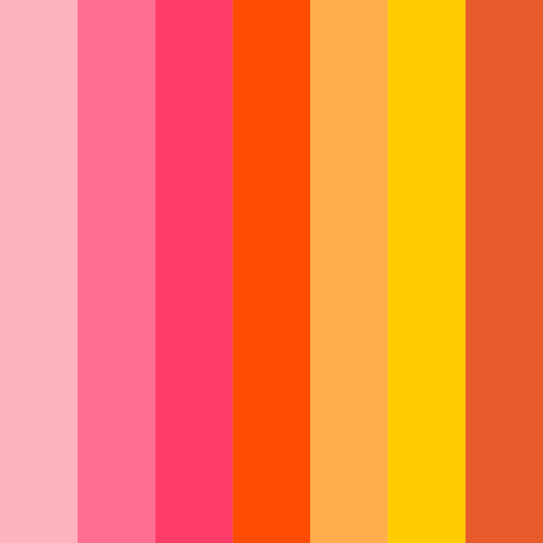 Download pink candy shop color palette PNG image (square)