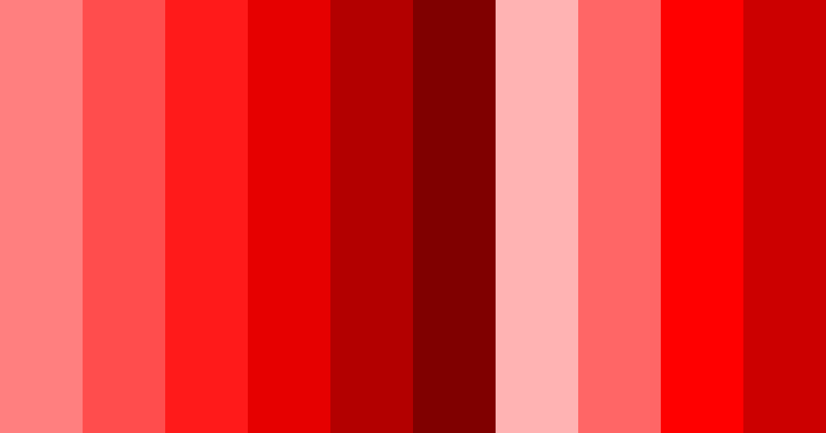 Download shades of red fusion color palette PNG image (landscape)