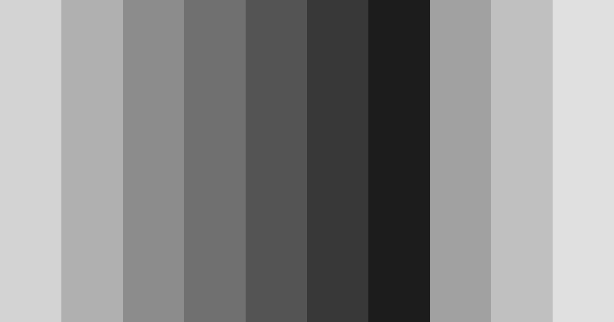 Download shades of gray color palette PNG image (landscape)