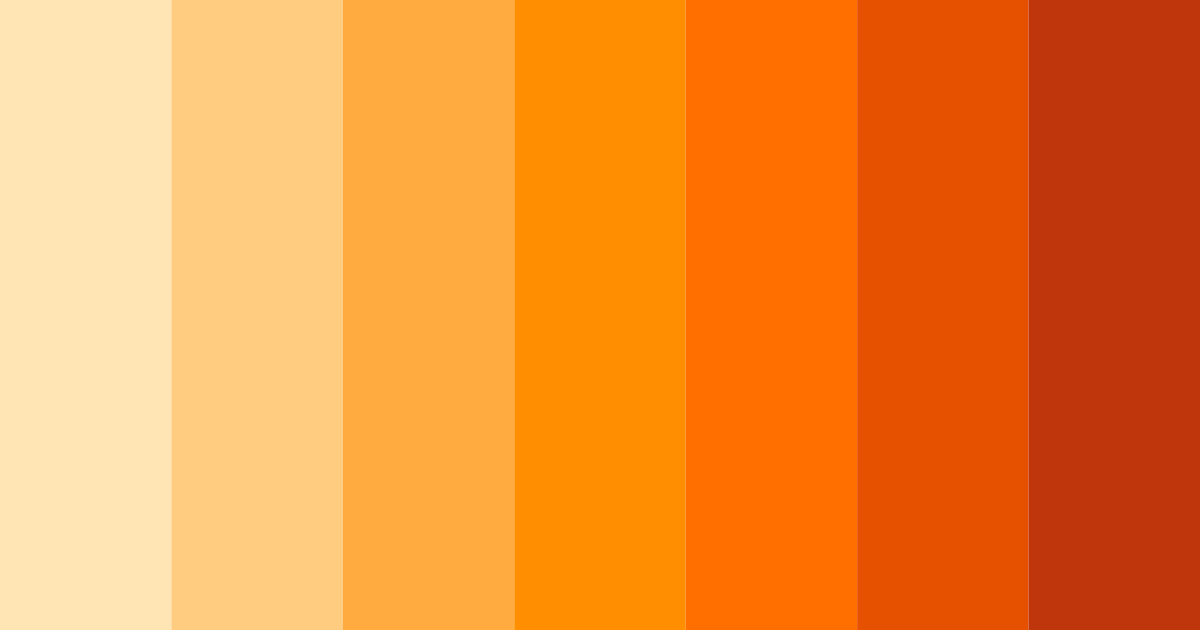 Download orange sunrise color palette PNG image (landscape)