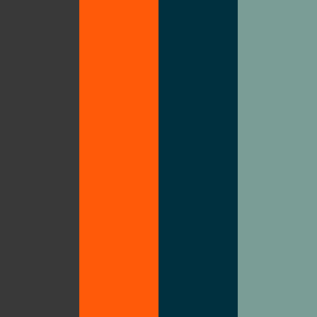 Download urban sunset color palette PNG image (square)