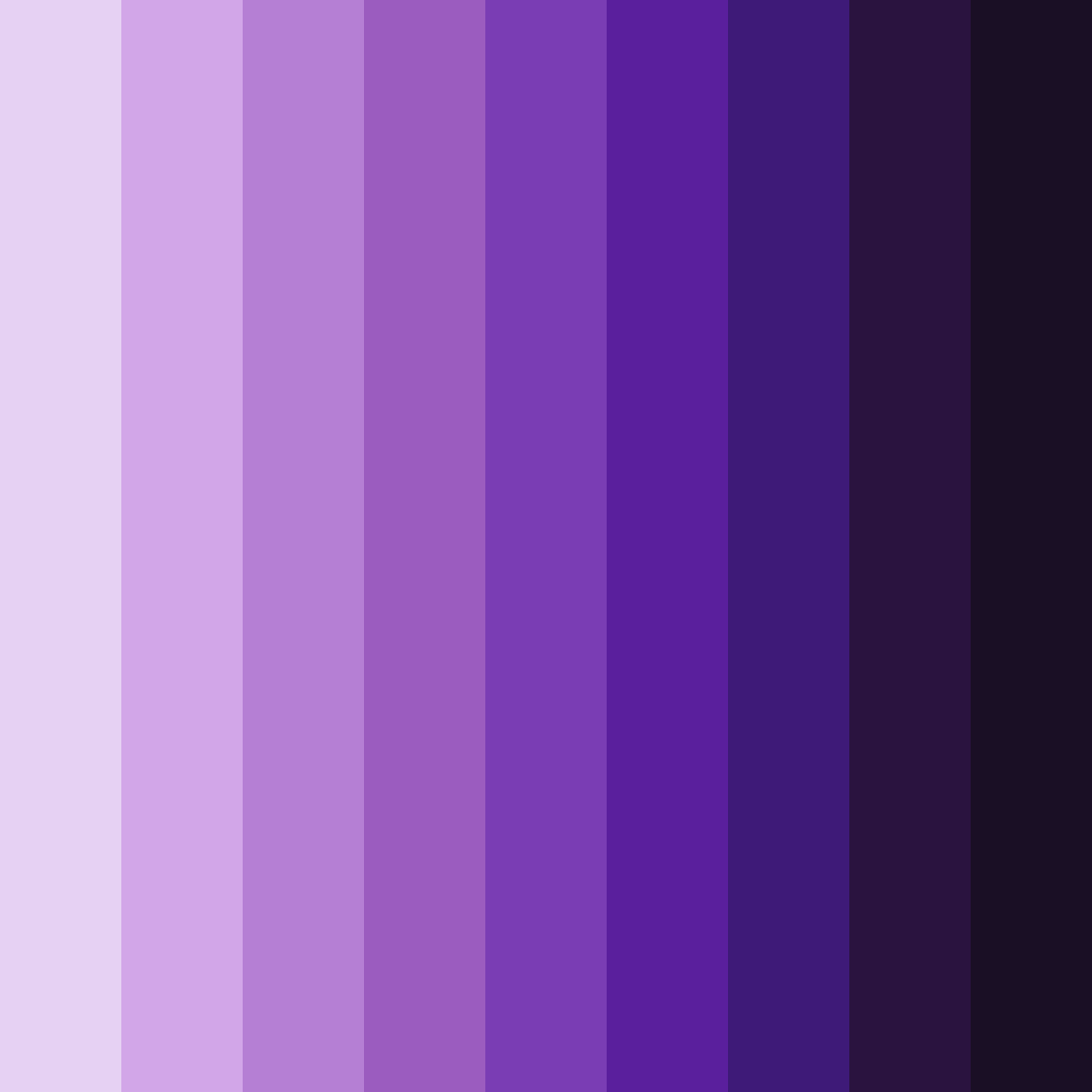 Download purple night color palette PNG image (square)
