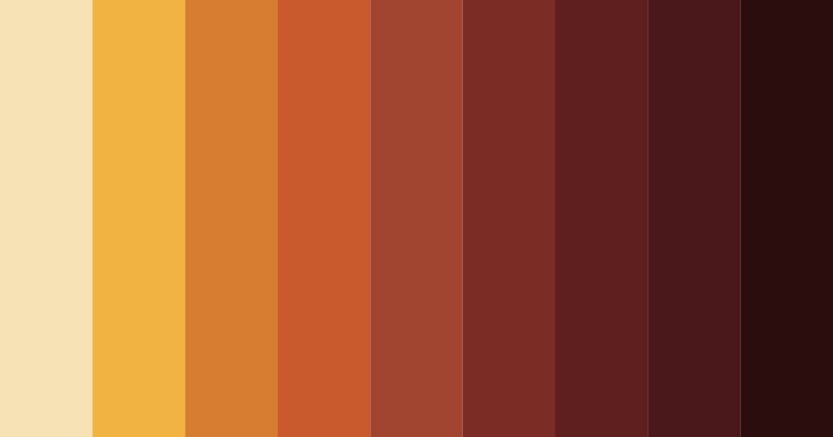 Download warm red autumn color palette PNG image (landscape)
