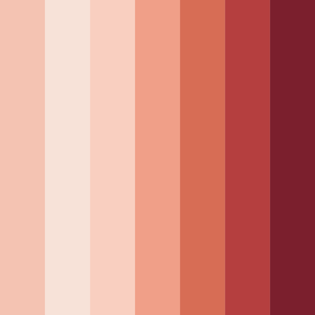 Download blushing boudoir color palette PNG image (square)