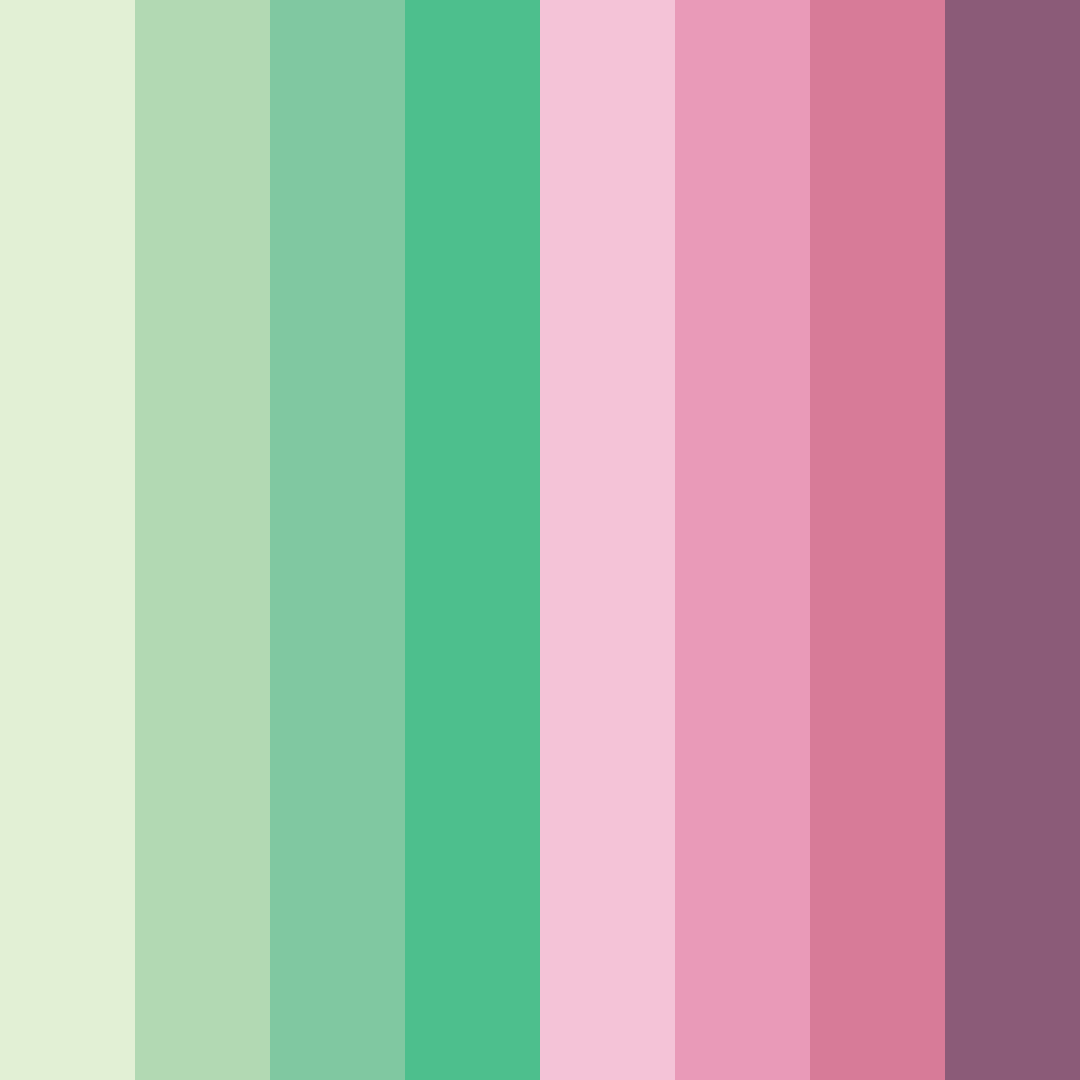 Download blossom grove color palette PNG image (square)