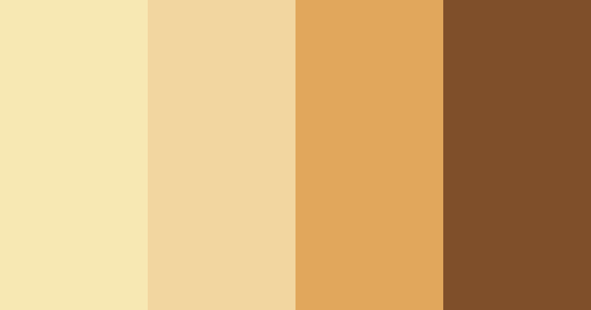 Download shades of yellow color palette PNG image (landscape)