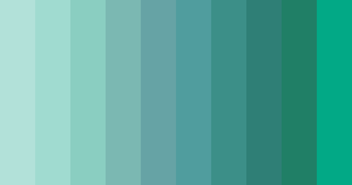 Download aqua breeze color palette PNG image (landscape)