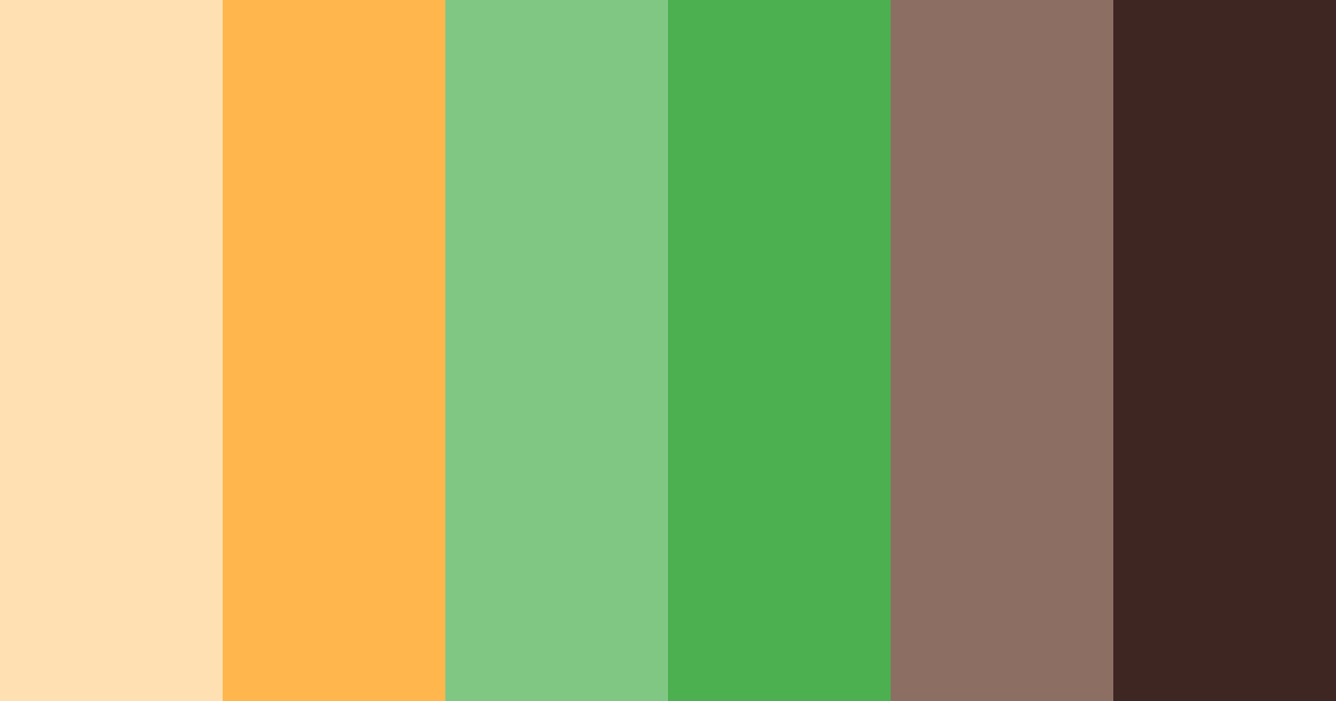 Download sunlit forest harmony color palette PNG image (landscape)