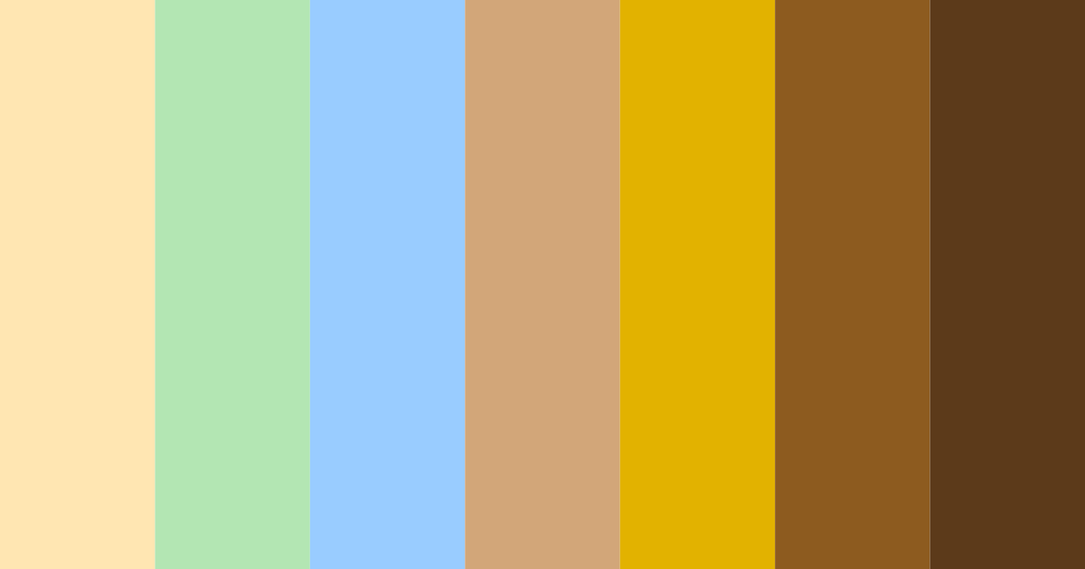 Download sunlit orchard color palette PNG image (landscape)