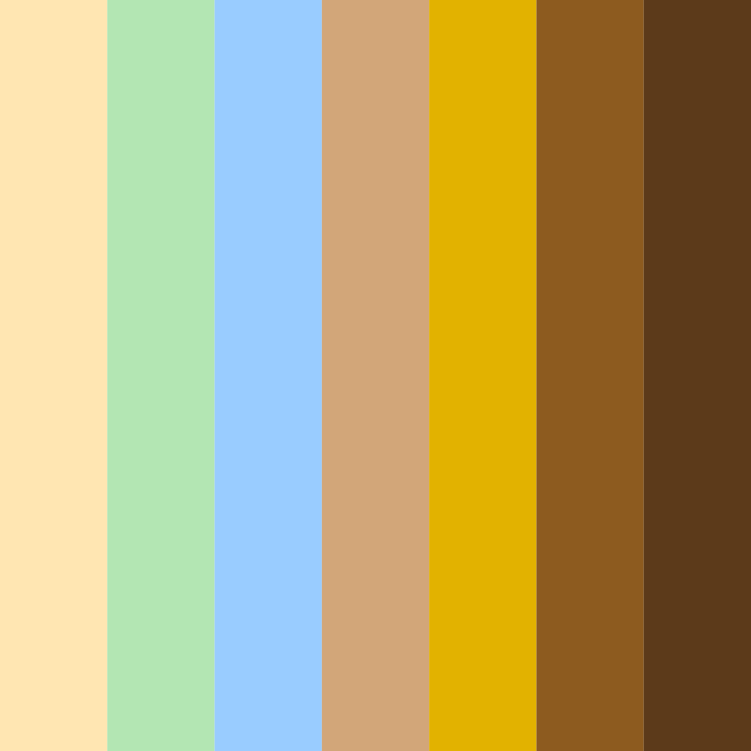 Download sunlit orchard color palette PNG image (square)
