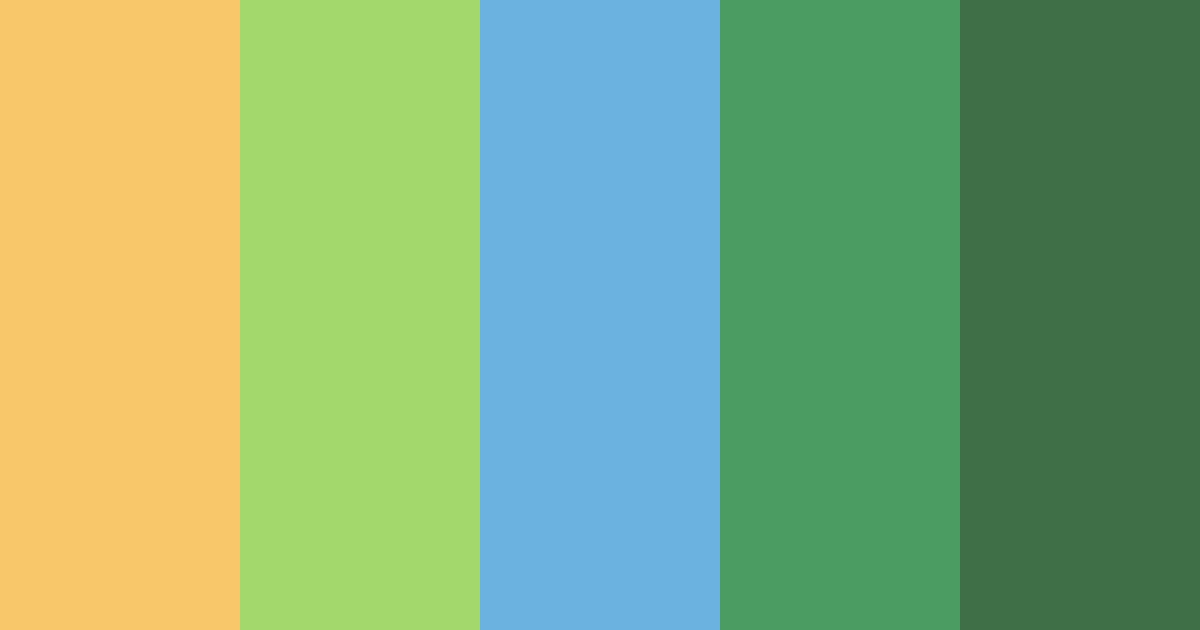 Download shades of orange green blue color palette PNG image (landscape)
