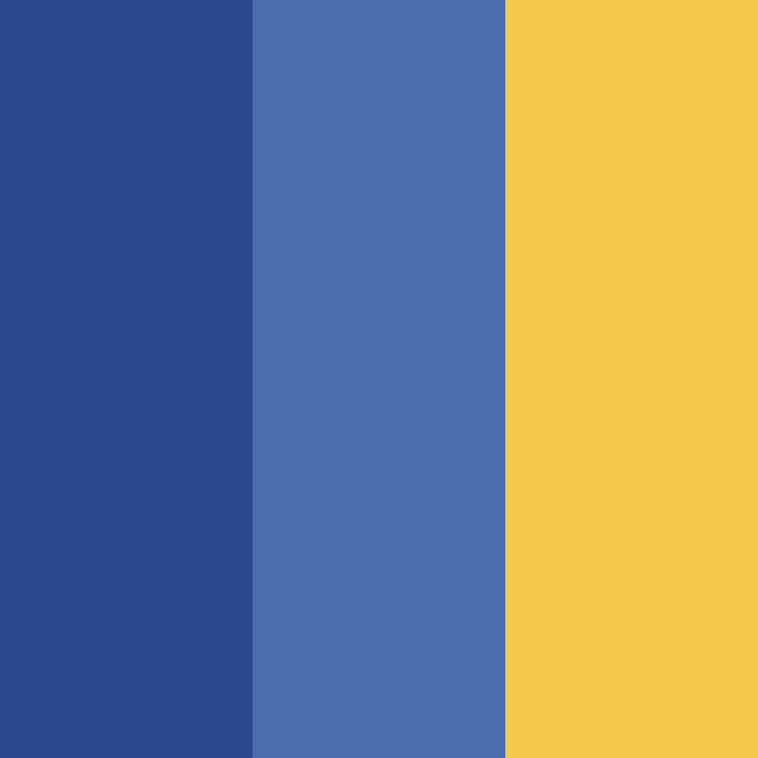 Download shades of blue color palette PNG image (square)