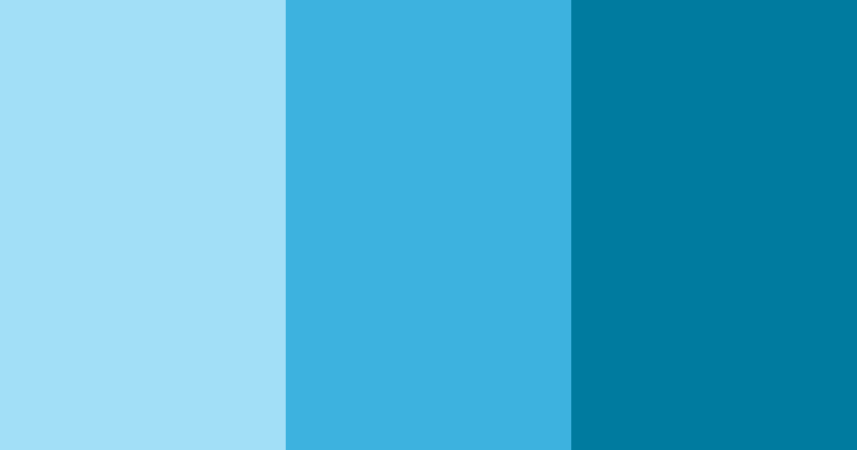 Download bahama blue shades color palette PNG image (landscape)