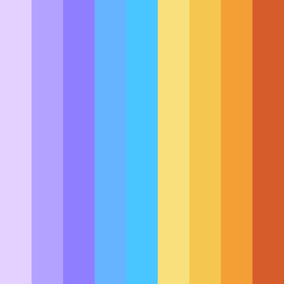 Download serenade of sunsets color palette PNG image (square)
