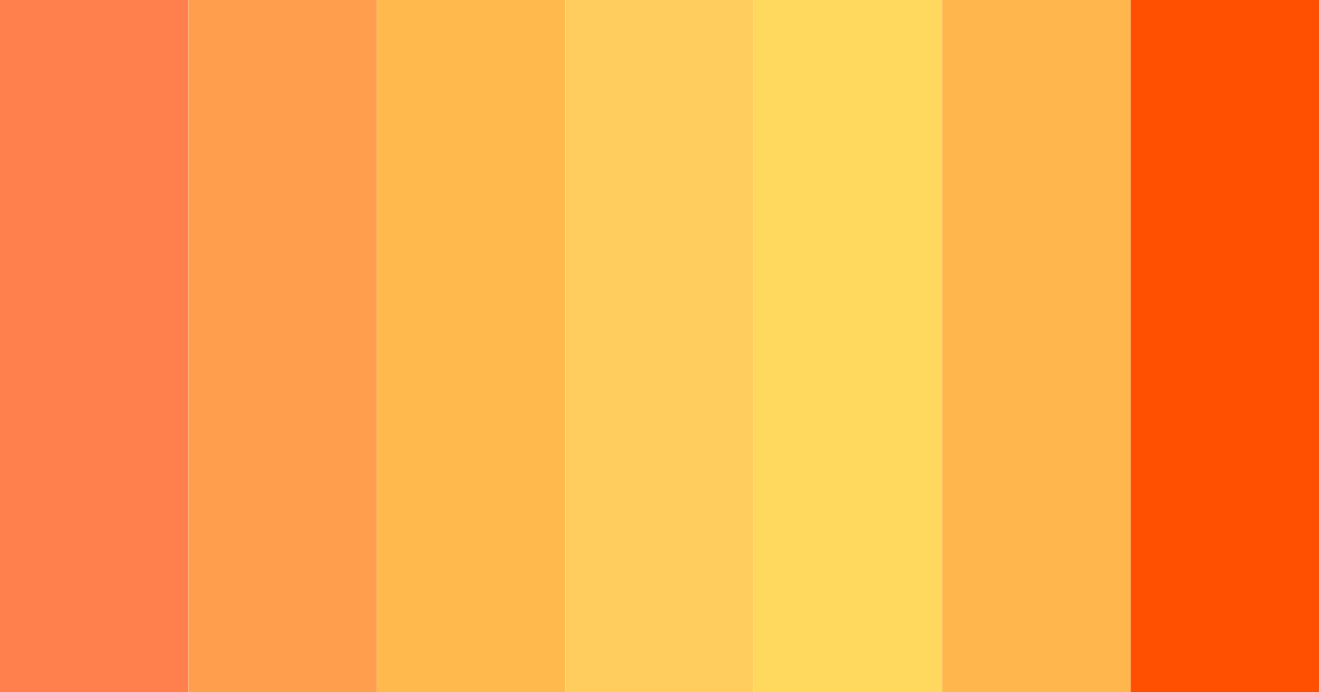 Download fiery sunset bliss color palette PNG image (landscape)