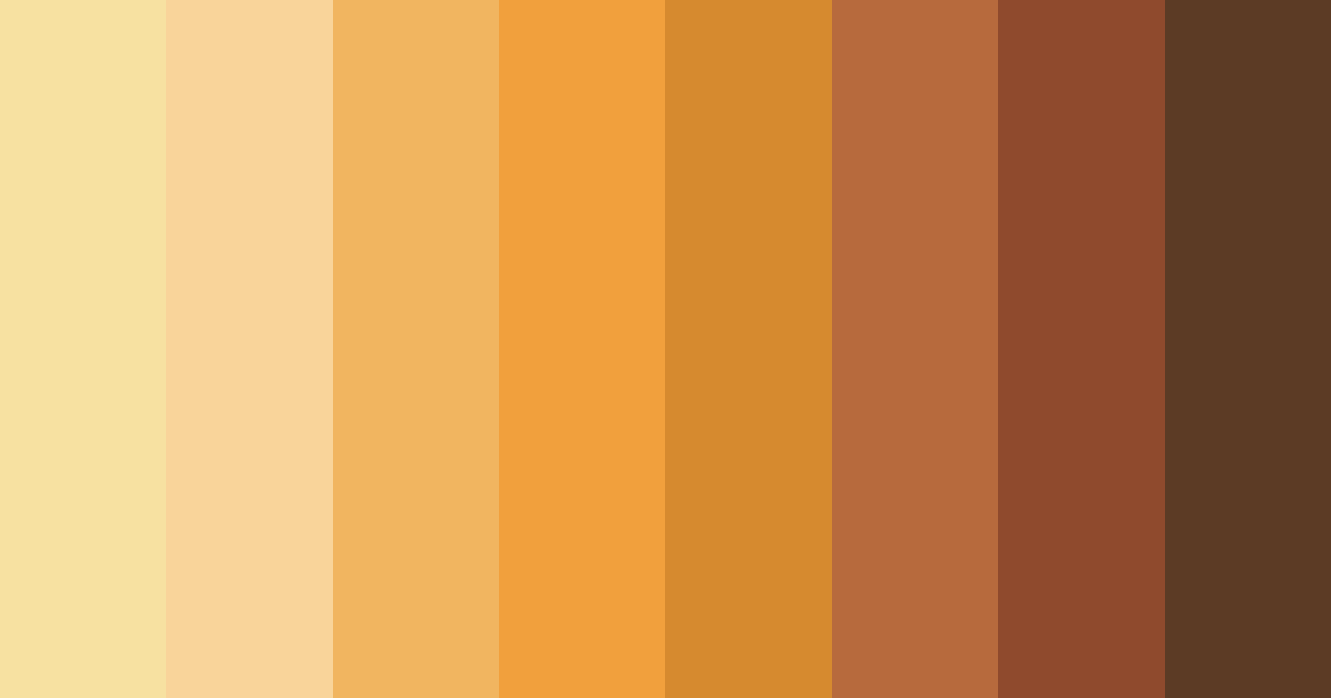 Download honeyed sunrise color palette PNG image (landscape)