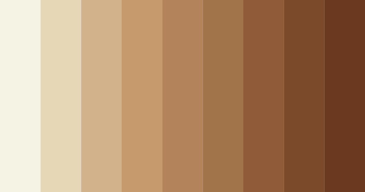 Download beige shades color palette PNG image (landscape)