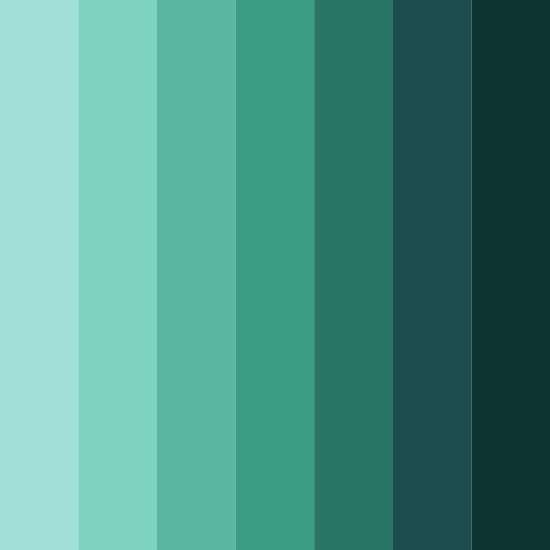 Download teal oasis color palette PNG image (square)