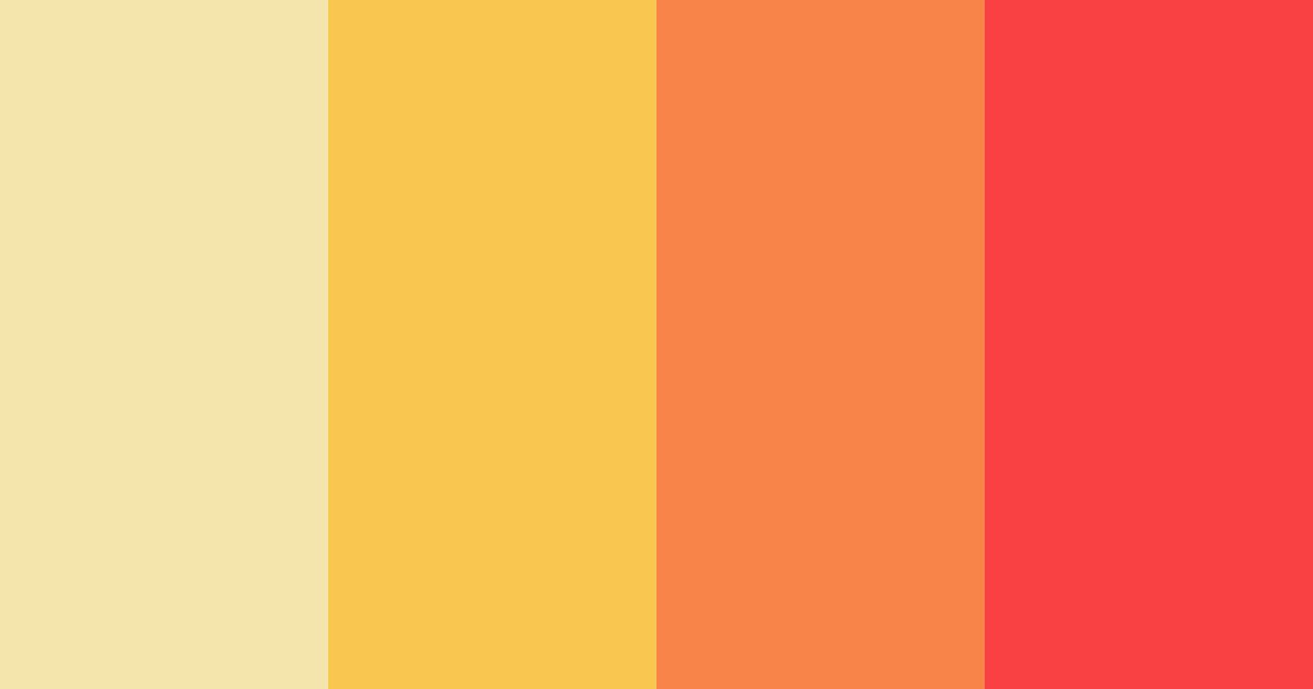 Download colorful yellow color palette PNG image (landscape)