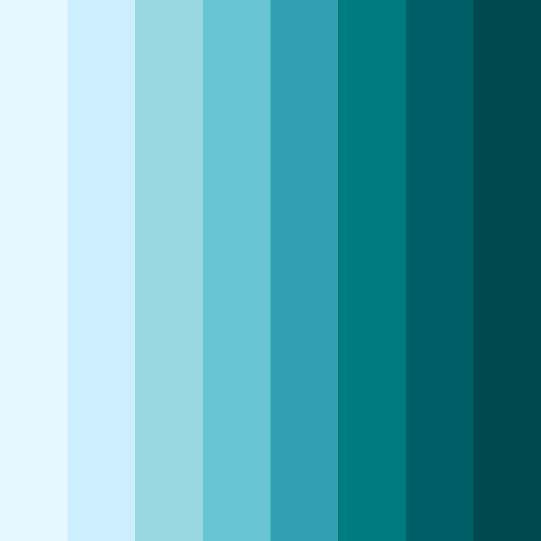 Download ocean breeze serenity color palette PNG image (square)