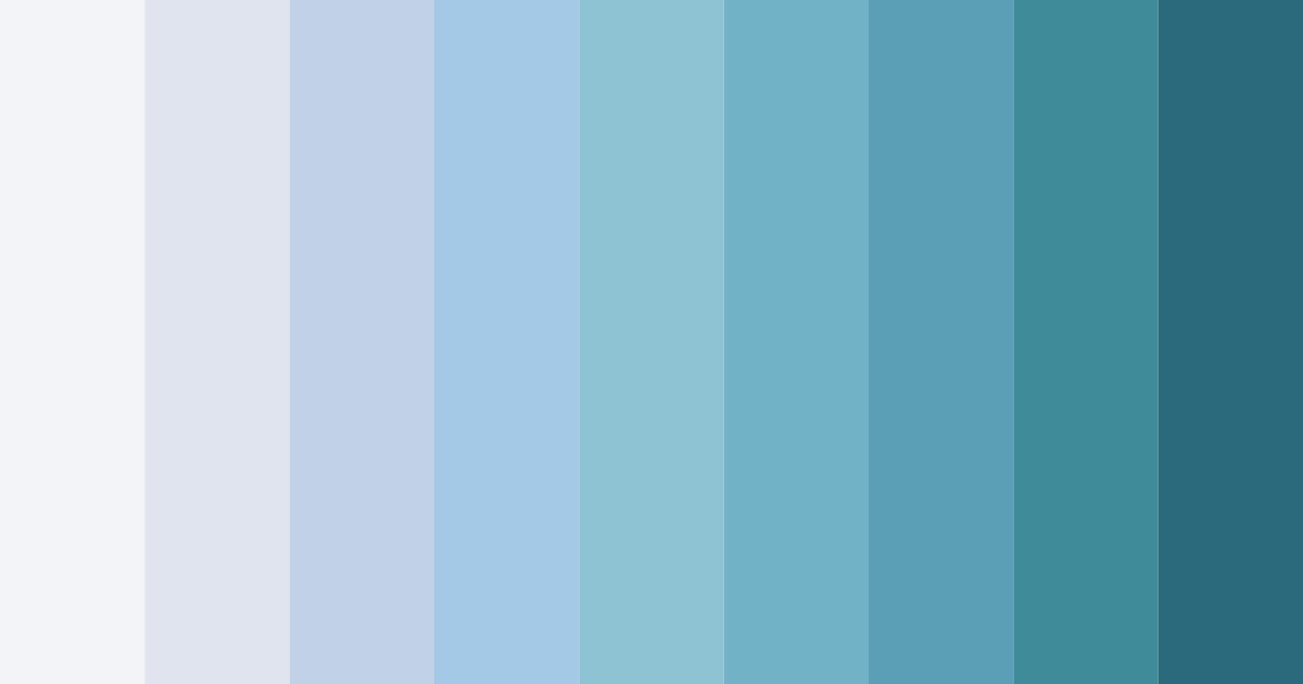 Download light blue rainbow color palette PNG image (landscape)