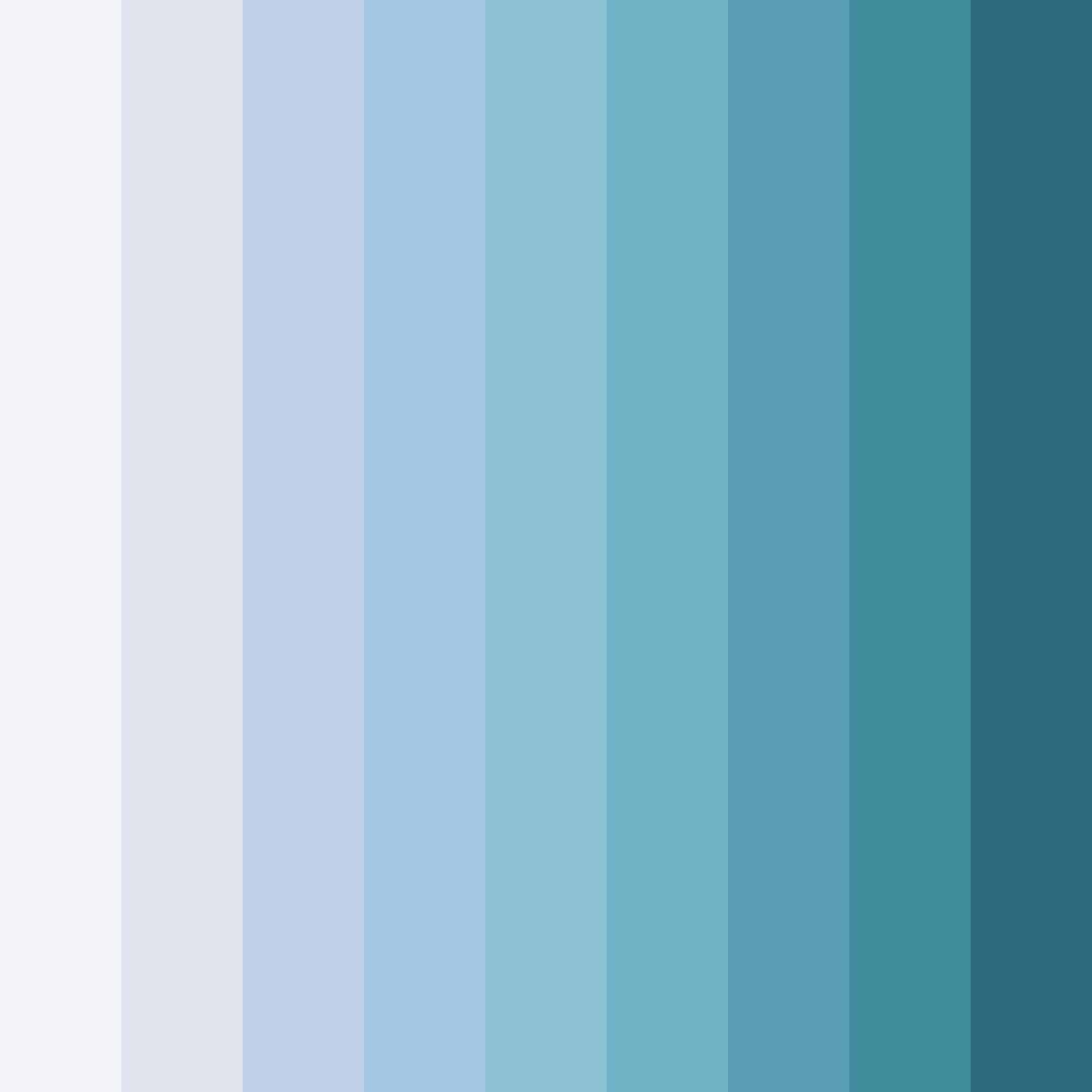Download light blue rainbow color palette PNG image (square)
