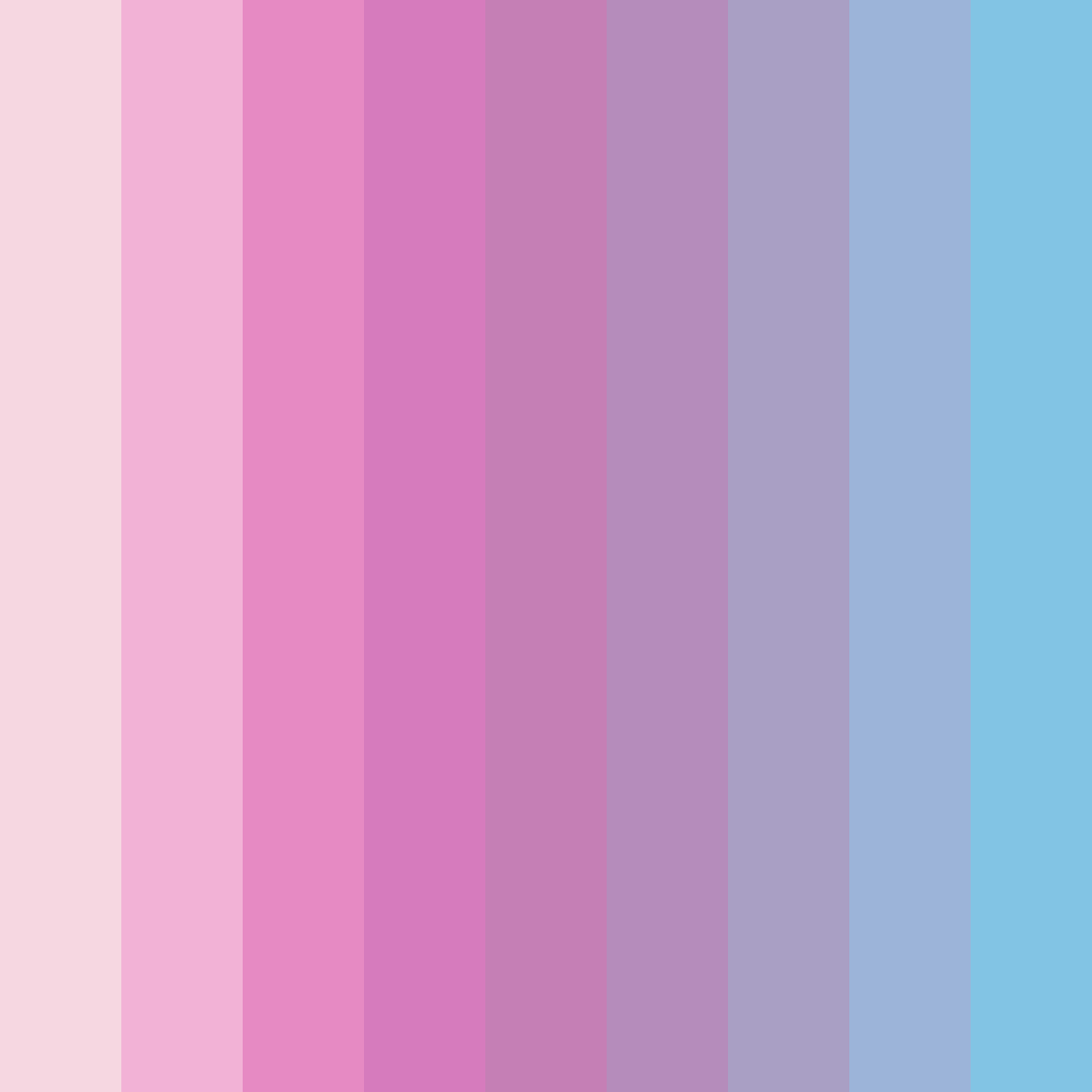Download whimsical pastel dreamscapes color palette PNG image (square)