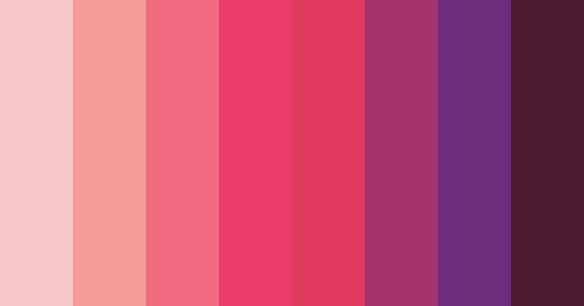 Download dark pink spectrum color palette PNG image (landscape)