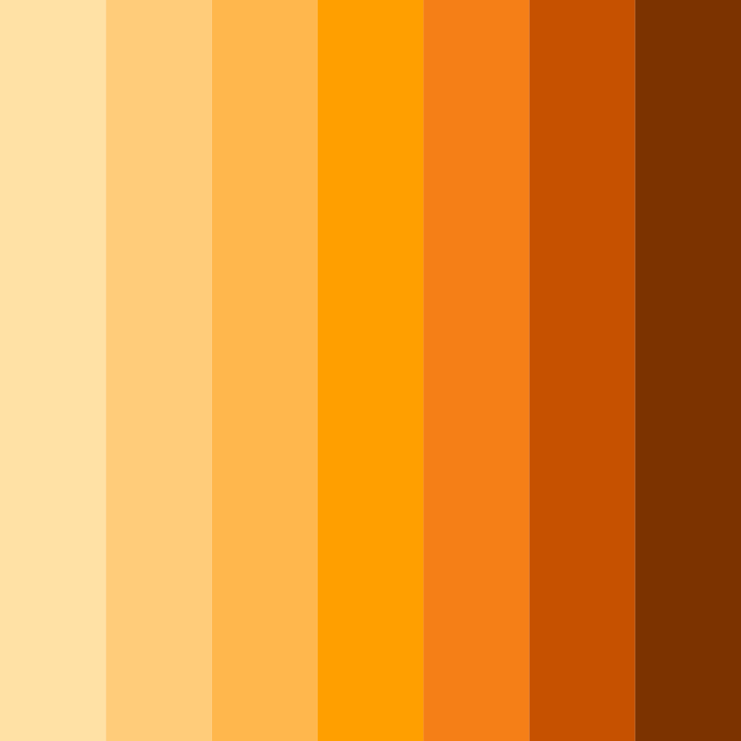 Download amber horizon color palette PNG image (square)