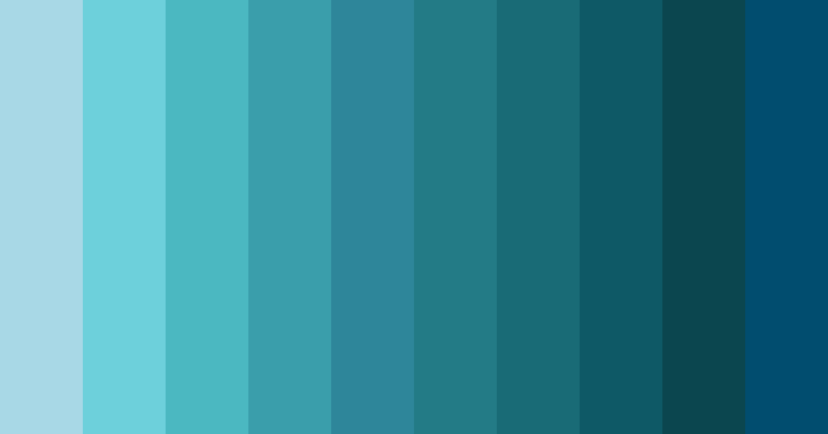 Download teal ocean color palette PNG image (landscape)