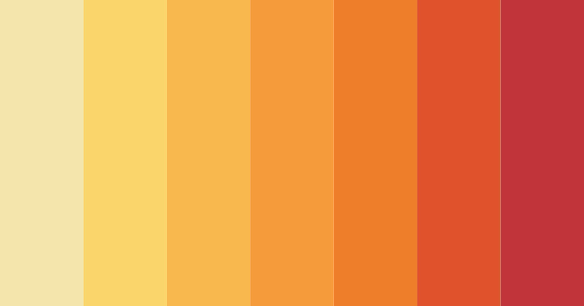 Download sunset orange color palette PNG image (landscape)