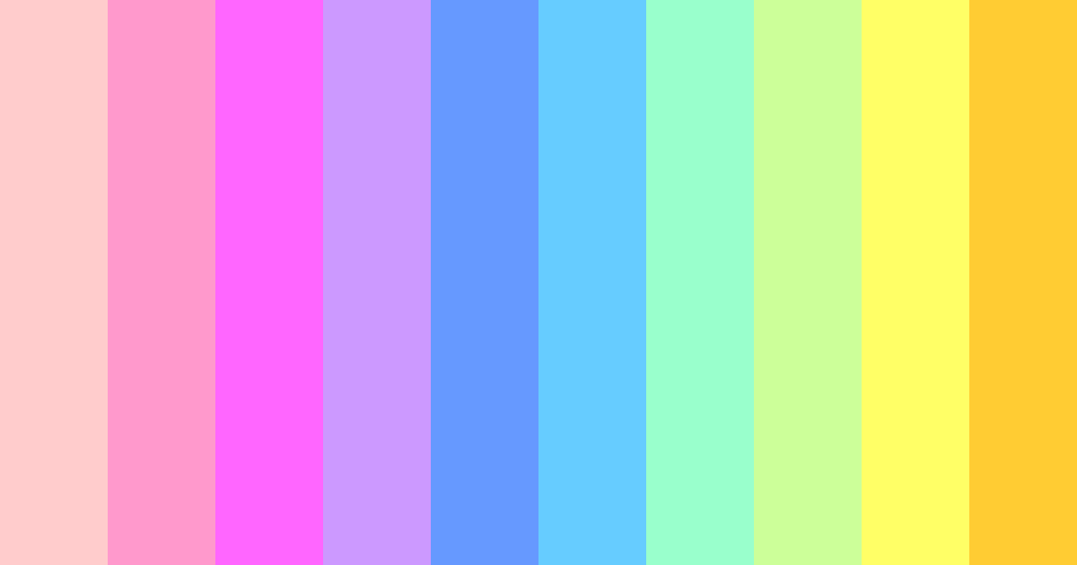 Download cotton candy dreams color palette PNG image (landscape)
