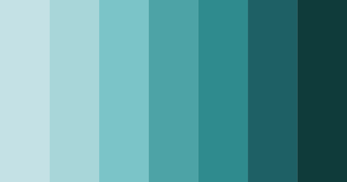 Download teal mountain color palette PNG image (landscape)