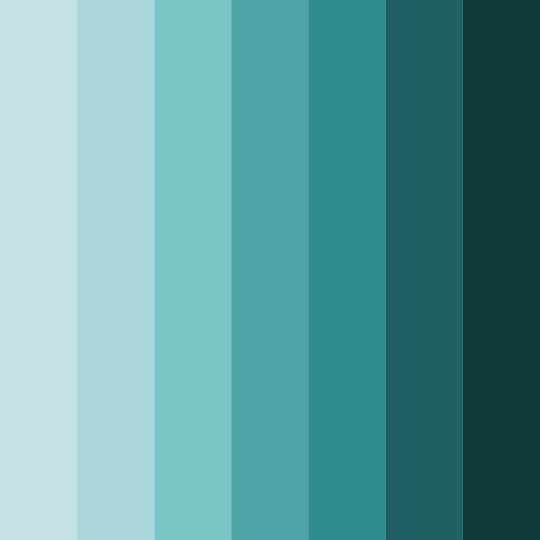 Download teal mountain color palette PNG image (square)