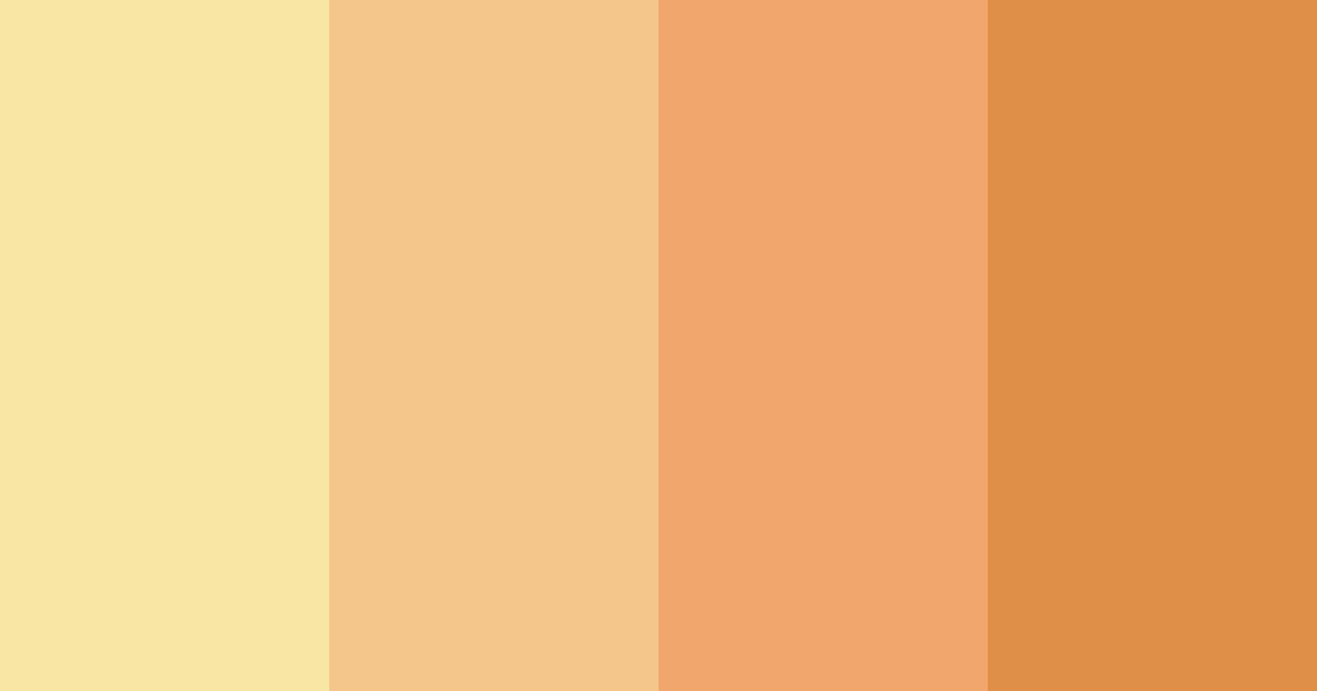 Download honeyed sunrise color palette PNG image (landscape)