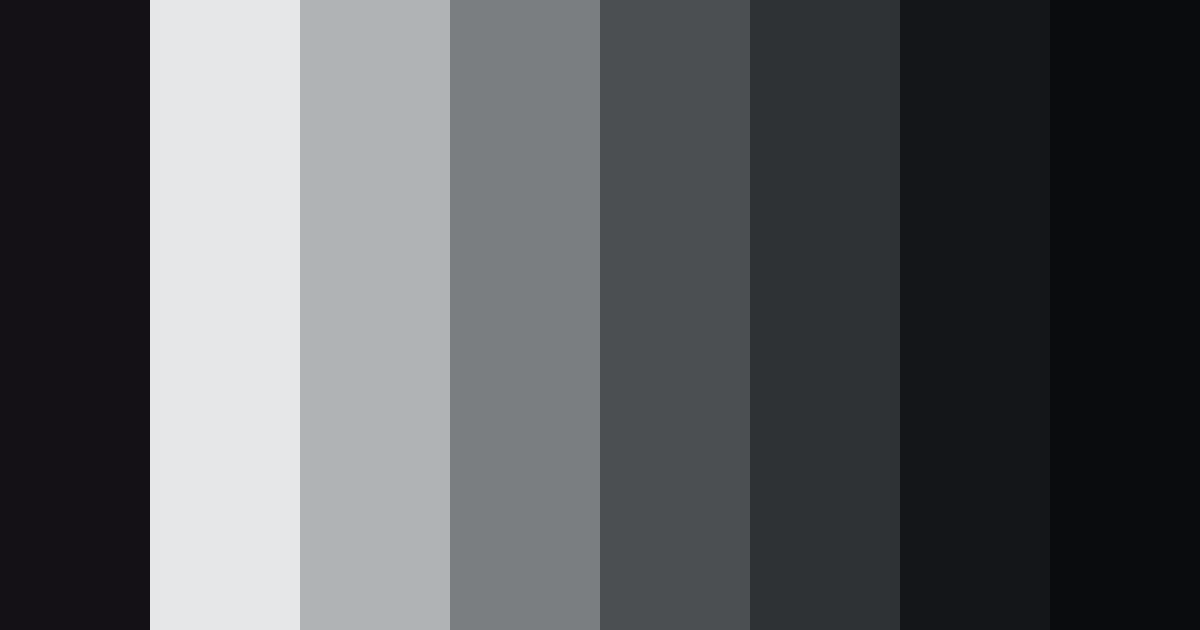 Download shades of gray color palette PNG image (landscape)