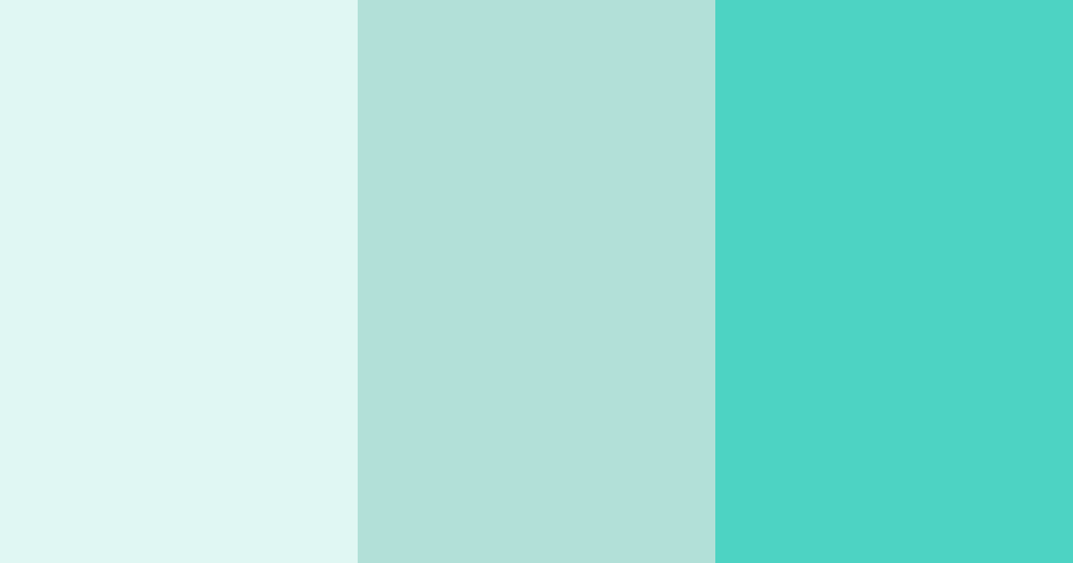 Download teal serenity color palette PNG image (landscape)