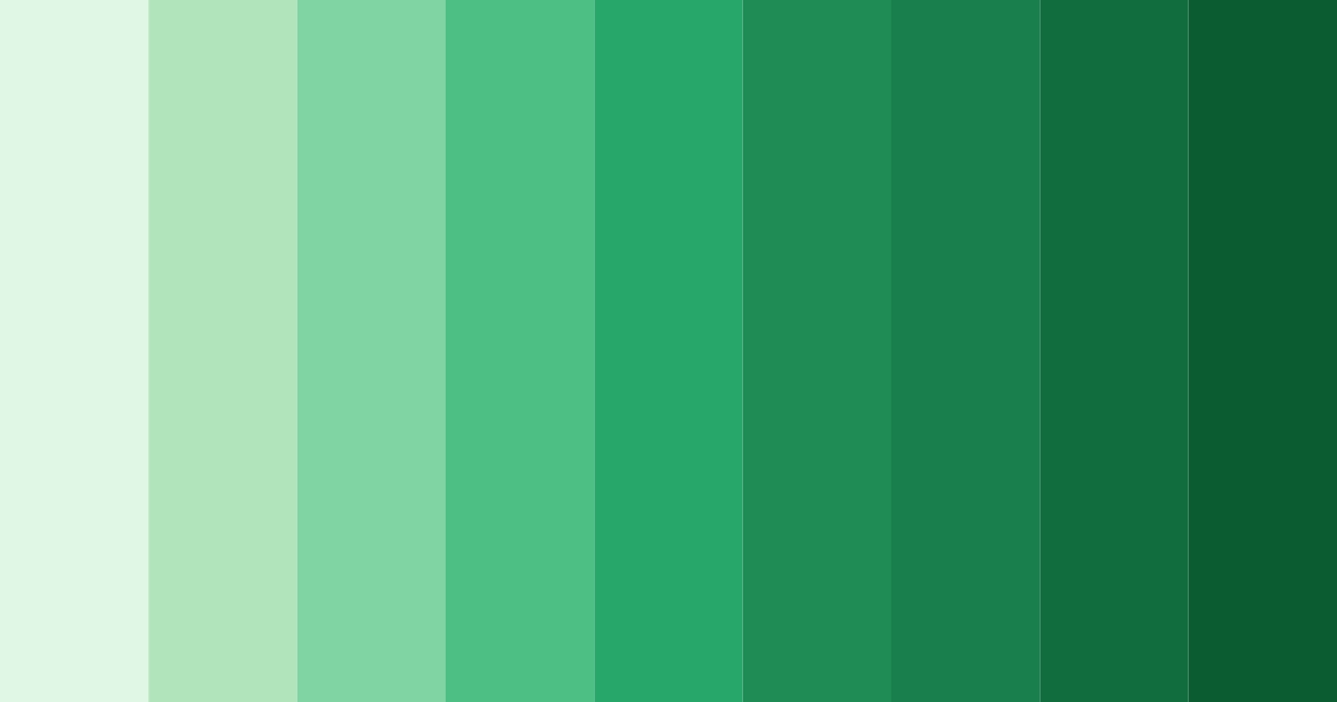 Download healing greens color palette PNG image (landscape)