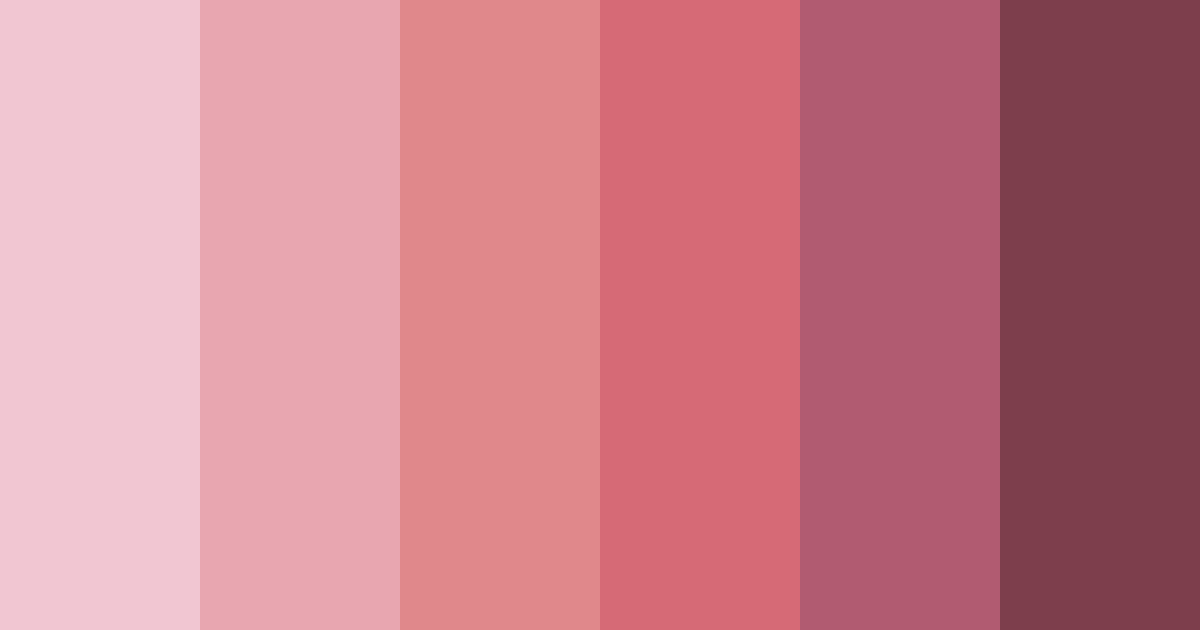 Download shades of rose color palette PNG image (landscape)