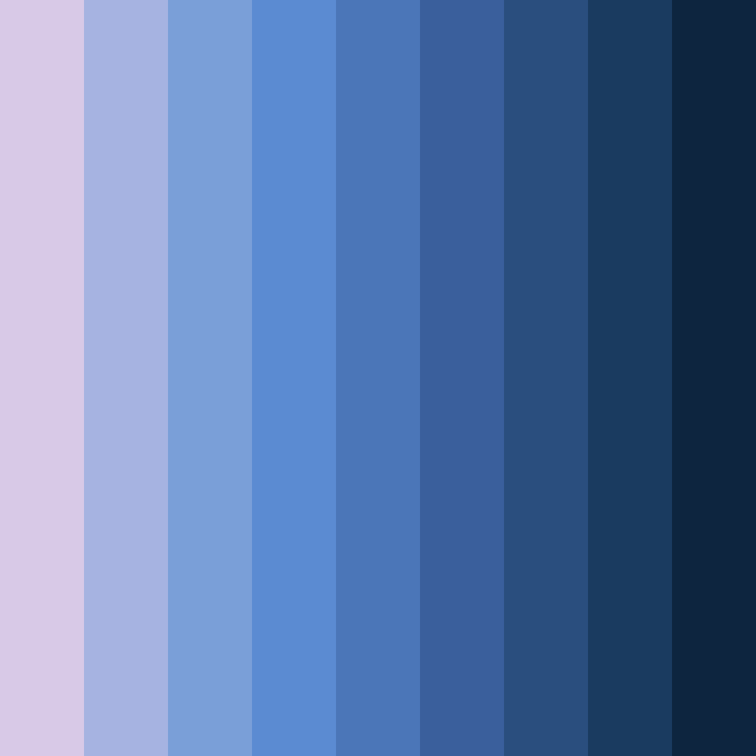 Download shades of blue purple color palette PNG image (square)