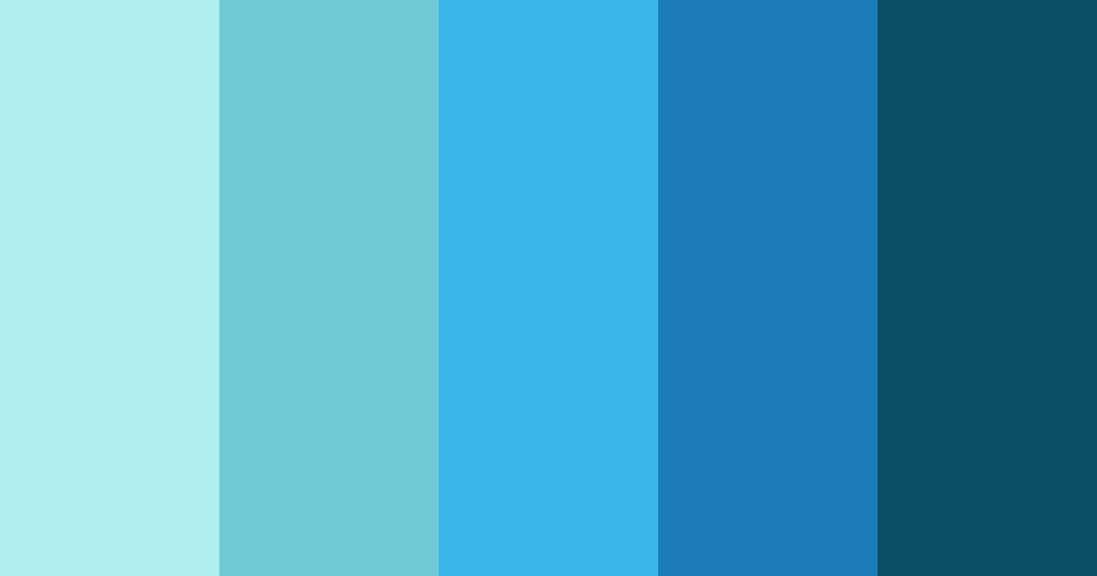 Download aqua serenade color palette PNG image (landscape)