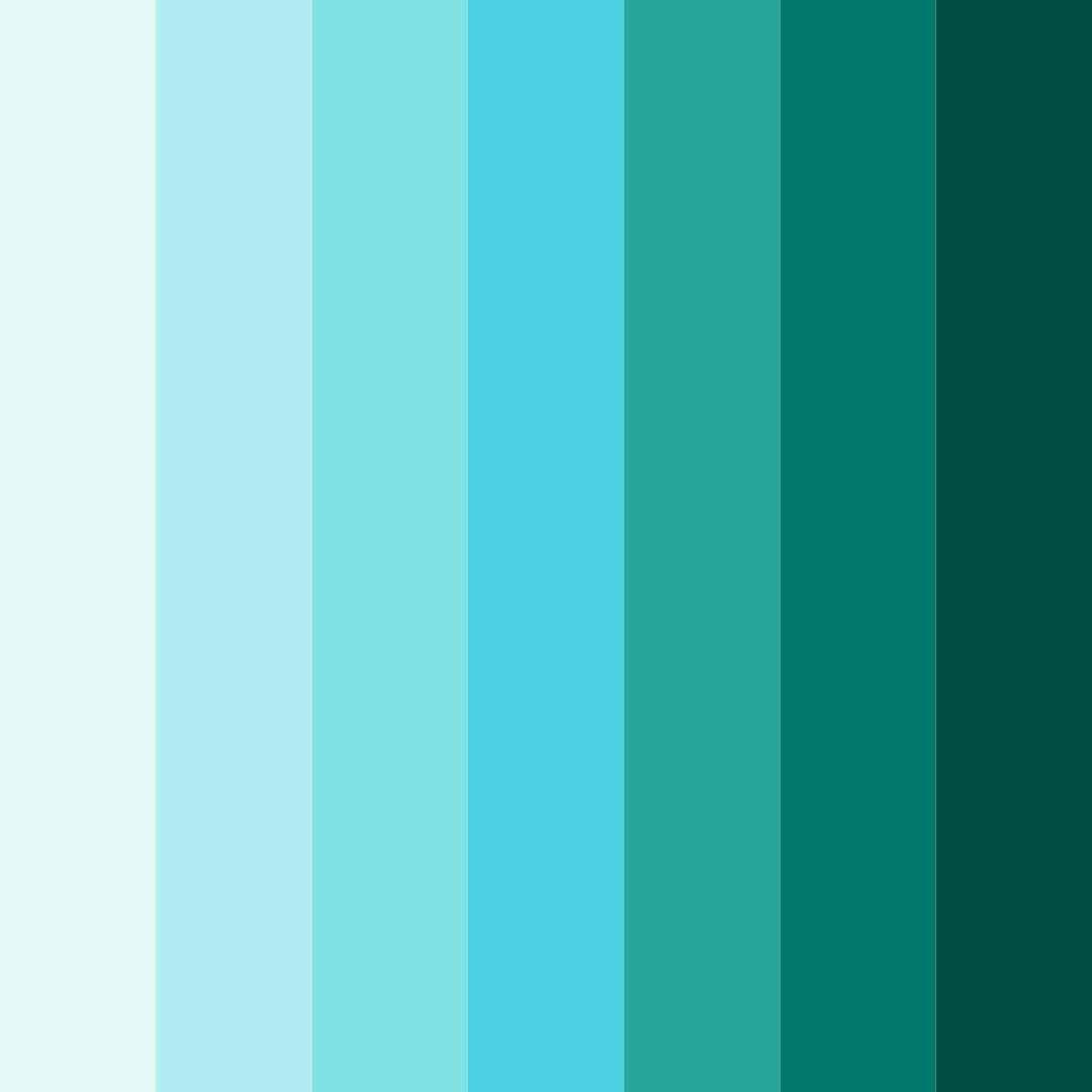 Download teal gummy bears color palette PNG image (square)