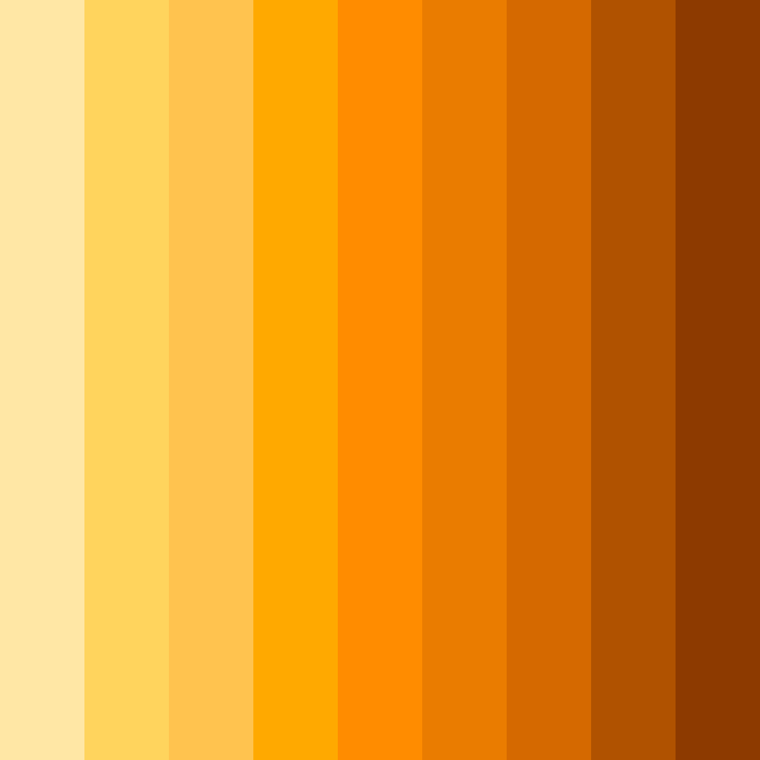 Download golden ember sunrise color palette PNG image (square)