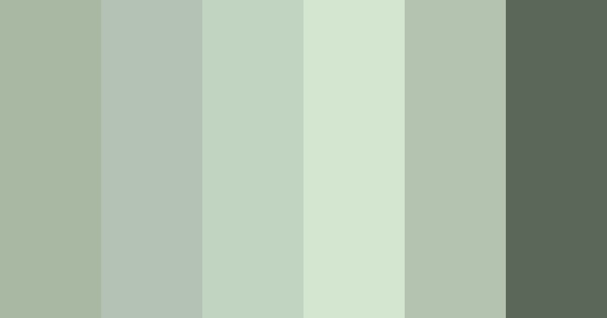 Download fernwood serenity color palette PNG image (landscape)