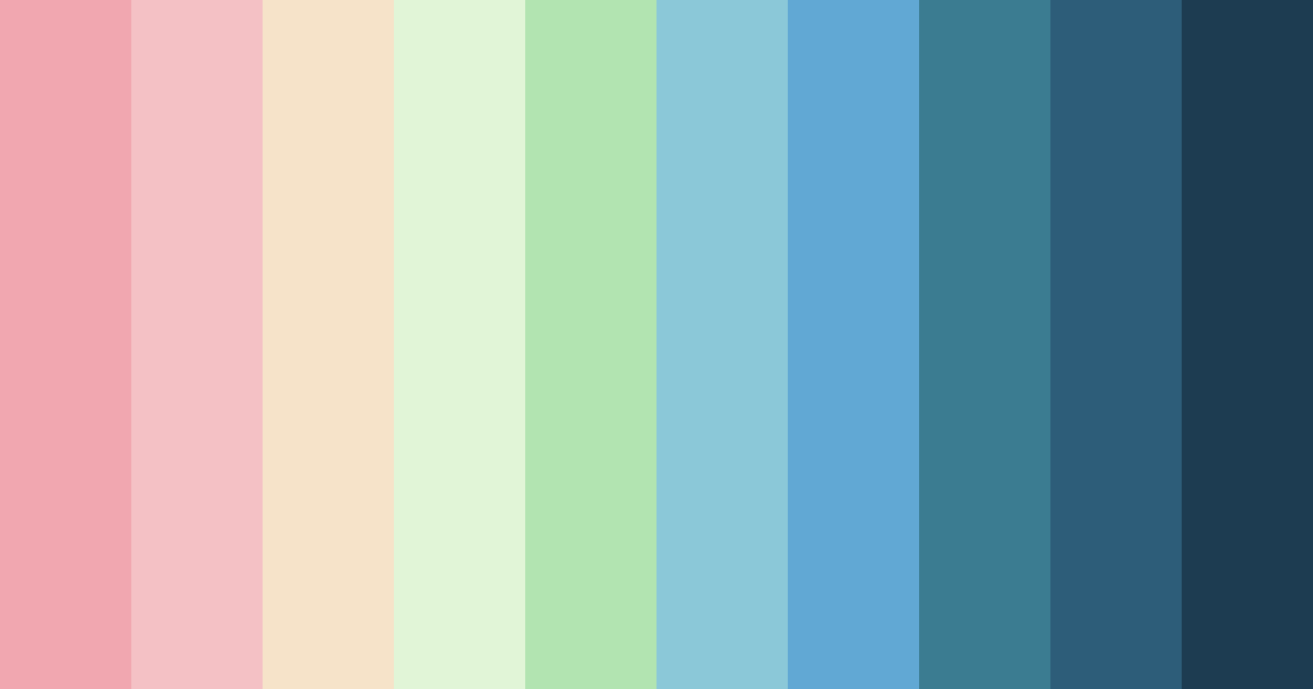 Download groovy blue color palette PNG image (landscape)