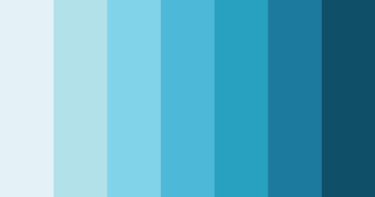 Download blue water lily color palette PNG image (landscape)
