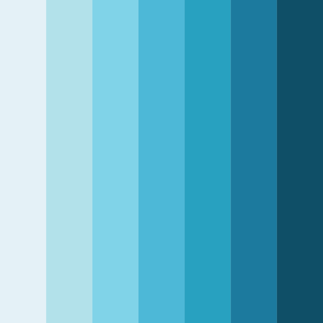 Download blue water lily color palette PNG image (square)