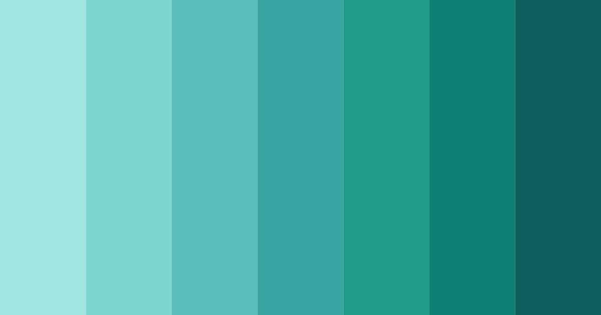 Download teal tides color palette PNG image (landscape)