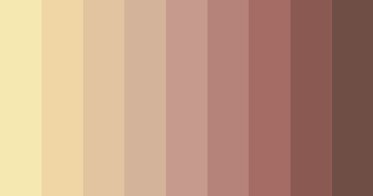 Download earthy brown color palette PNG image (landscape)